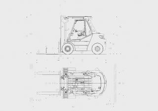 Linde H80/900D Dimensioni e grandezza