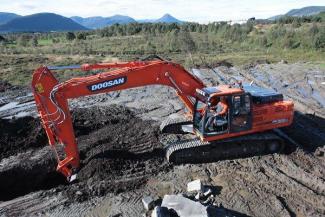 Escavatori cingolati elettrici Doosan DX300NLC-3