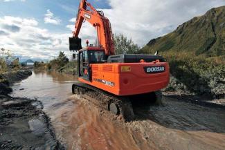 Escavatori cingolati elettrici Doosan DX300NLC-3