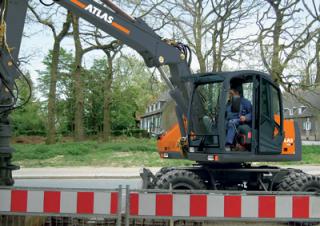 Escavatori gommati Atlas 140 W