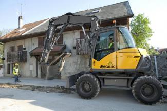 Escavatori gommati Mecalac 714 MW e