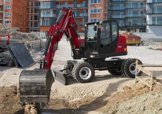 Escavatori gommati Yanmar B110W 