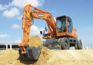 Escavatori gommati Doosan DX 140 W