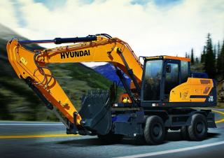 Escavatori gommati Hyundai HW140