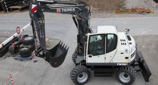 Escavatori gommati Terex TW 110