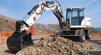 Escavatori gommati Terex TW 110