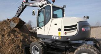 Escavatori gommati Terex TW 110