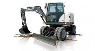 Escavatori gommati Terex TW 70