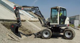 Escavatori gommati Terex TW 70