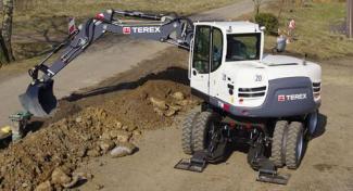 Escavatori gommati Terex TW 85
