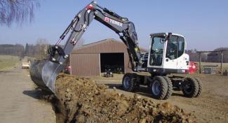 Escavatori gommati Terex TW 85