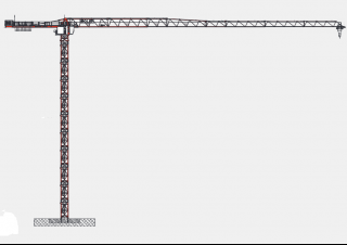 Gru a torre - rotazione alta Wolffkran 7021.8 Clear