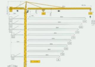 Gru a torre - rotazione alta Potain MD 265