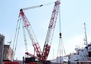 Gru cingolate - braccio a traliccio Hitachi Sumitomo 6000SLX