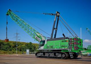 Gru cingolate - braccio a traliccio Sennebogen 6100E