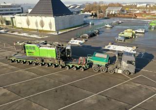 Gru cingolate - braccio a traliccio Sennebogen 6300E