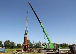 Gru cingolate - braccio telescopico Sennebogen 673E