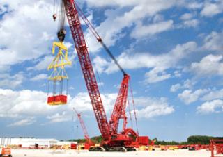 Gru cingolate - braccio a traliccio Manitowoc 31000