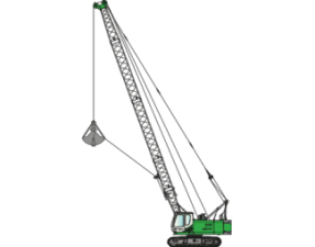 Gru cingolate - braccio a traliccio Sennebogen 630 R- HD