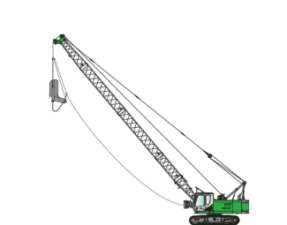 Gru cingolate - braccio a traliccio Sennebogen 630 R- HD