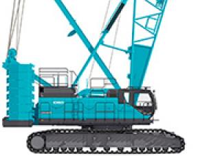 Gru cingolate - braccio a traliccio Kobelco CKE2500G
