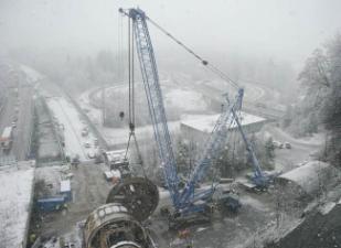 Gru cingolate - braccio a traliccio Liebherr LR 1300 SX