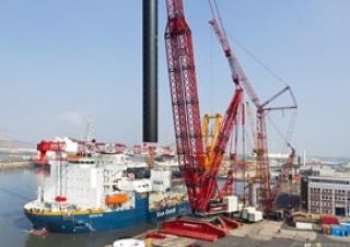 Gru cingolate - braccio a traliccio Liebherr LR 13000