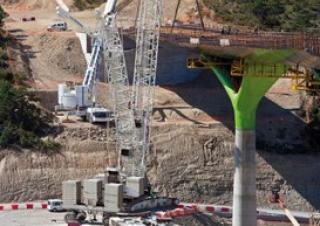 Gru cingolate - braccio a traliccio Liebherr LR 1750/2
