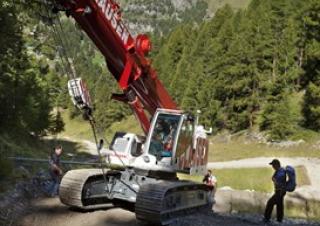 Gru cingolate - braccio telescopico Liebherr LTR 1060