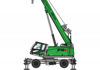 Gru semoventi - braccio telescopico Sennebogen 643E