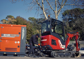 Escavatori cingolati elettrici Yanmar SV17e