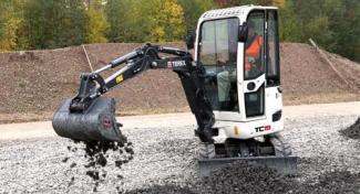 Miniescavatori Terex TC 19 Z