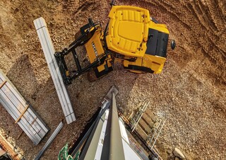 Pale gommate JCB 411 HT