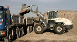 Pale gommate Terex TL 210
