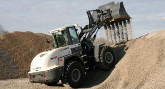 Pale gommate Terex TL 210