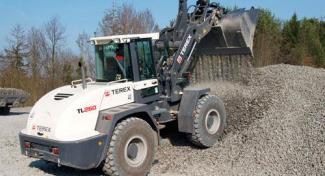 Pale gommate Terex TL 260