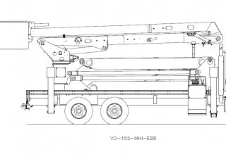 Piattaforme aeree articolate Piattaforme aeree articolate su rimorchio trainabile Versalift VO-455MHI-E88 ELEVATOR