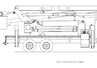 Piattaforme aeree articolate Piattaforme aeree articolate su rimorchio trainabile Versalift VST-7500I-E100 ELEVATOR