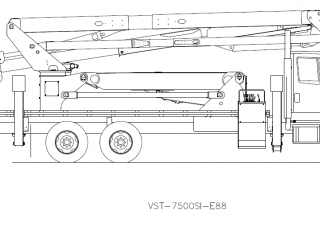 Piattaforme aeree articolate Piattaforme aeree articolate su rimorchio trainabile Versalift VST-7500SI-E88 ELEVATOR