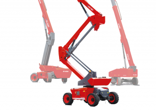 Piattaforme aeree articolate telescopiche Piattaforme aeree telescopiche gommate MAGNI HTBJ30RT