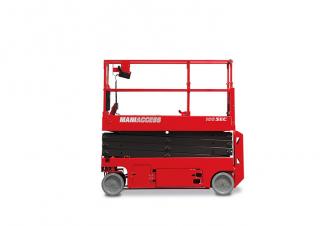 Piattaforme aeree a forbice Piattaforme aeree verticali a pantografo su ruote Manitou 100 SEC
