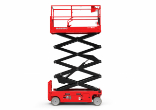 Piattaforme aeree a forbice Piattaforme aeree verticali a pantografo su ruote Manitou 100 SEC S3