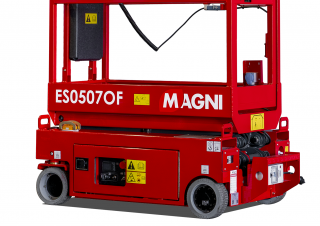 Piattaforme aeree a forbice Piattaforme aeree verticali a pantografo su ruote MAGNI ES0507OF