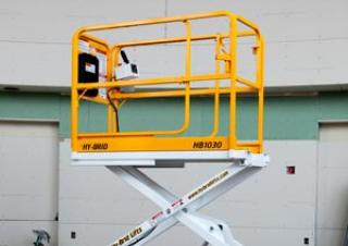 Piattaforme aeree a forbice Piattaforme aeree verticali a pantografo su ruote Custom Equipment HB-1030