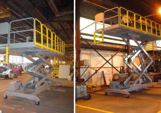 Piattaforme aeree a forbice Piattaforme aeree verticali a pantografo su ruote Lift-A-Loft MPAPX12 SPL