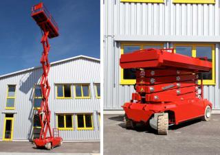 Piattaforme aeree a forbice Piattaforme aeree verticali a pantografo su ruote PB PB S121-12E