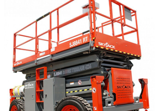 Piattaforme aeree a forbice Piattaforme aeree verticali a pantografo su ruote Skyjack SJ 8841