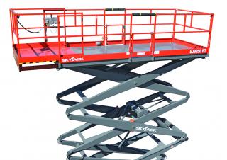 Piattaforme aeree a forbice Piattaforme aeree verticali a pantografo su ruote Skyjack SJ 9250