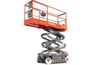Piattaforme aeree a forbice Piattaforme aeree verticali a pantografo su ruote Skyjack SJ3215