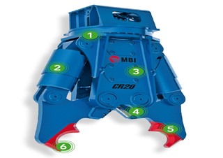 Accessori e attacchi Pinze  idrauliche per calcestruzzo MBI CR20